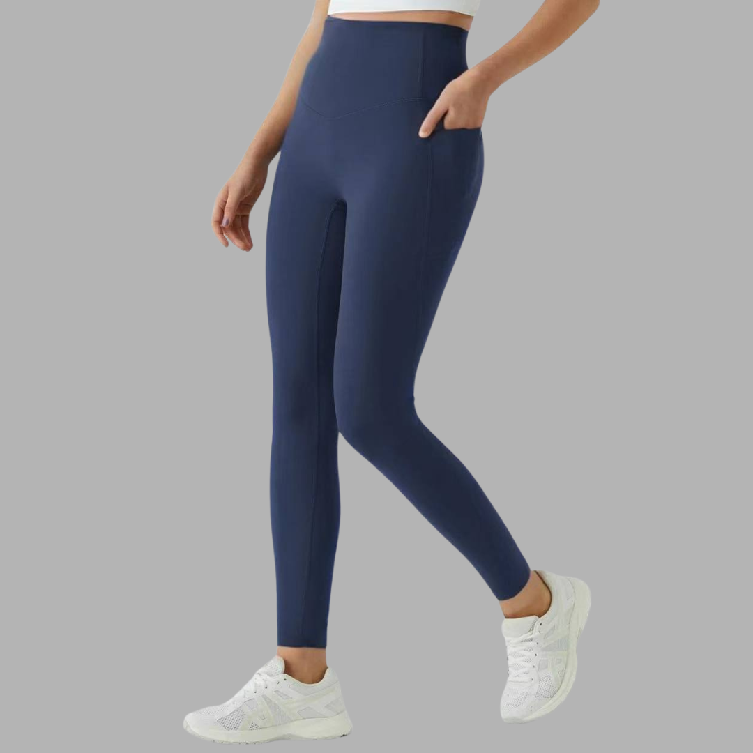 Pocketed High-Waist Butt-Lifting Leggings