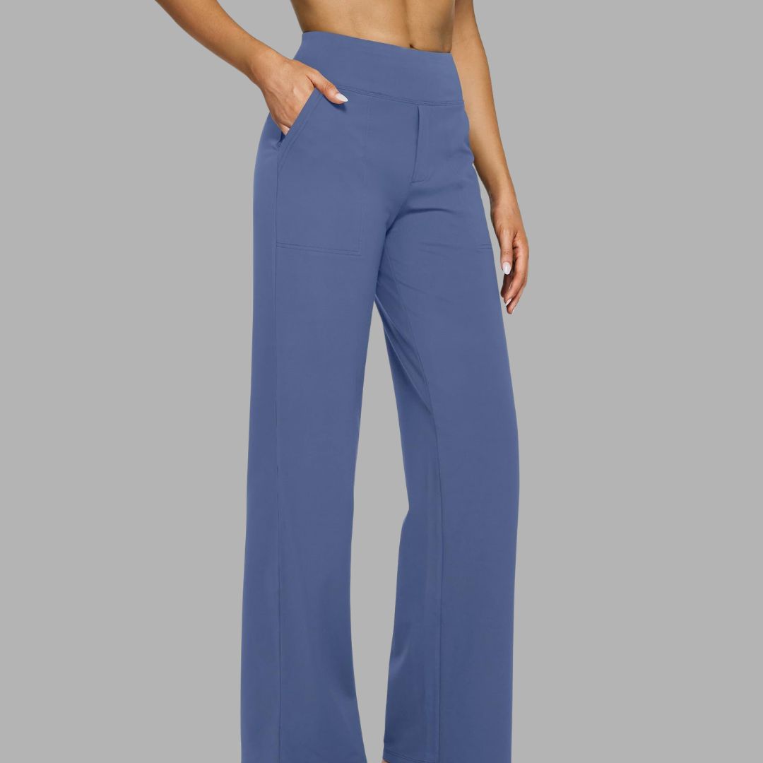 High-Waist Active Pants with Pockets