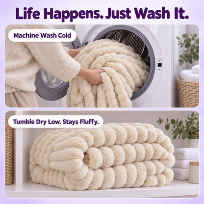 CloudNap Plush Throw Blanket - care_steps