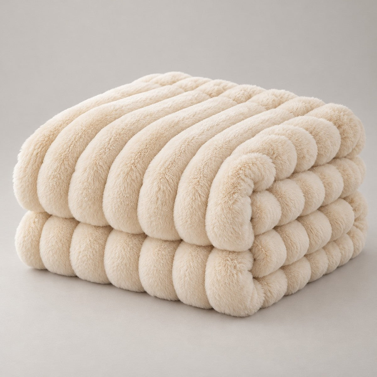 CloudNap Plush Throw Blanket - Cream