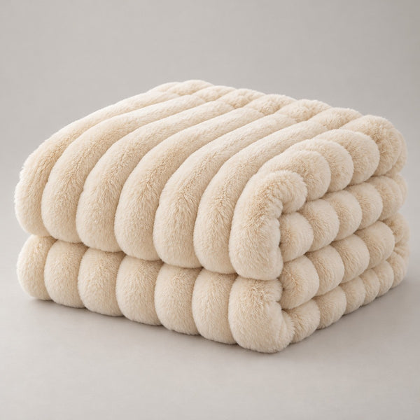 CloudNap Plush Throw Blanket - Cream