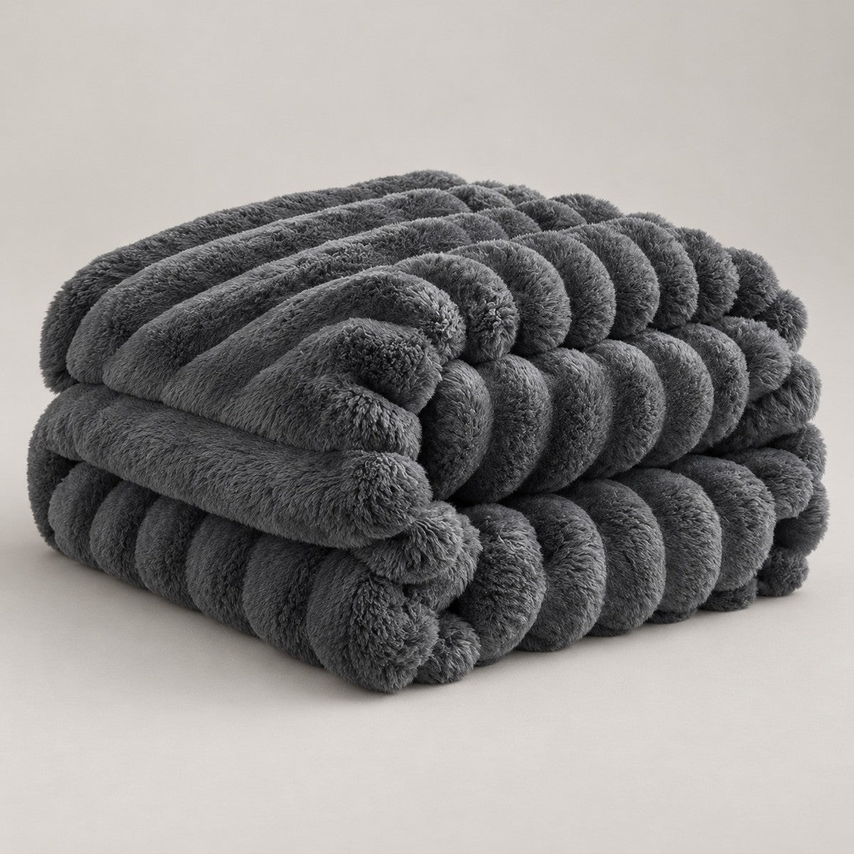 CloudNap Plush Throw Blanket - Dark Gray