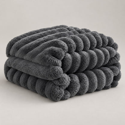 CloudNap Plush Throw Blanket - Dark Gray