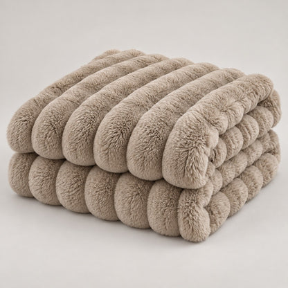 CloudNap Plush Throw Blanket - Khaki