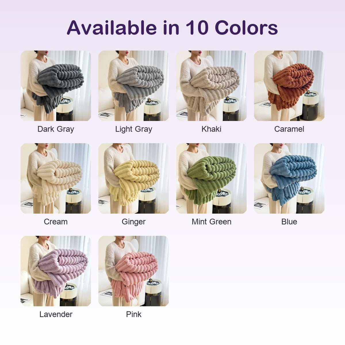 CloudNap Plush Throw Blanket - colors