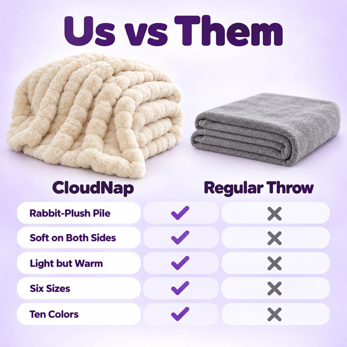 CloudNap Plush Throw Blanket - vs_them