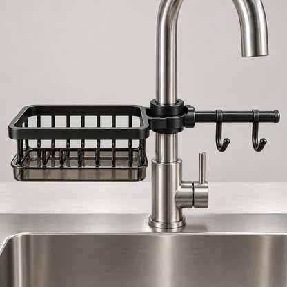 SinkMate No-Drill Faucet Caddy - Black