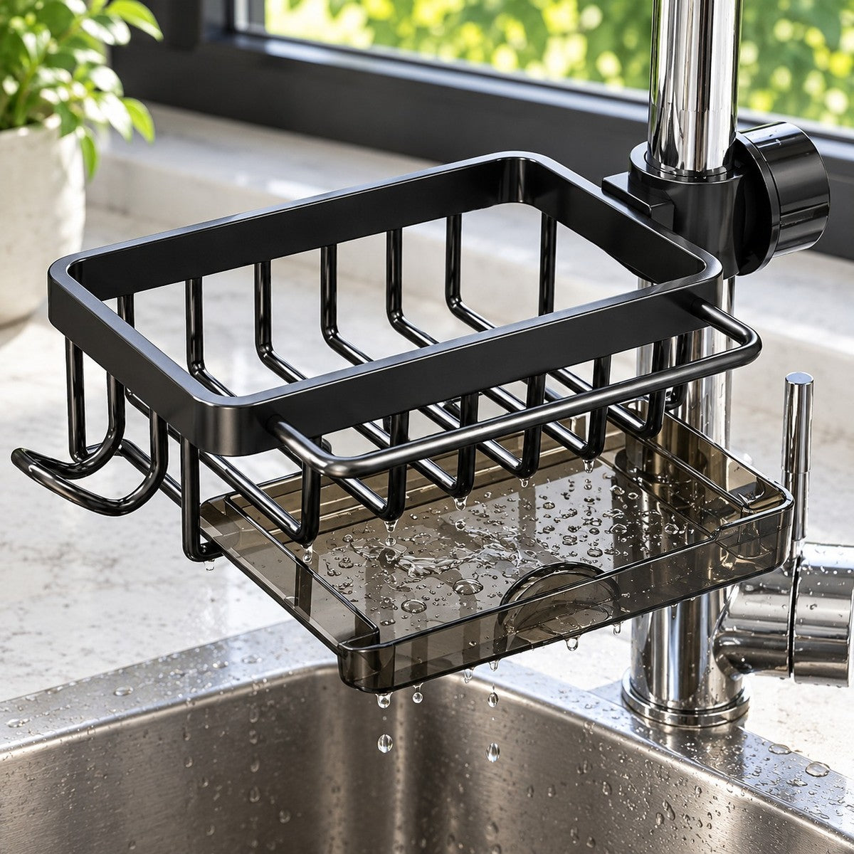 SinkMate No-Drill Faucet Caddy - detail