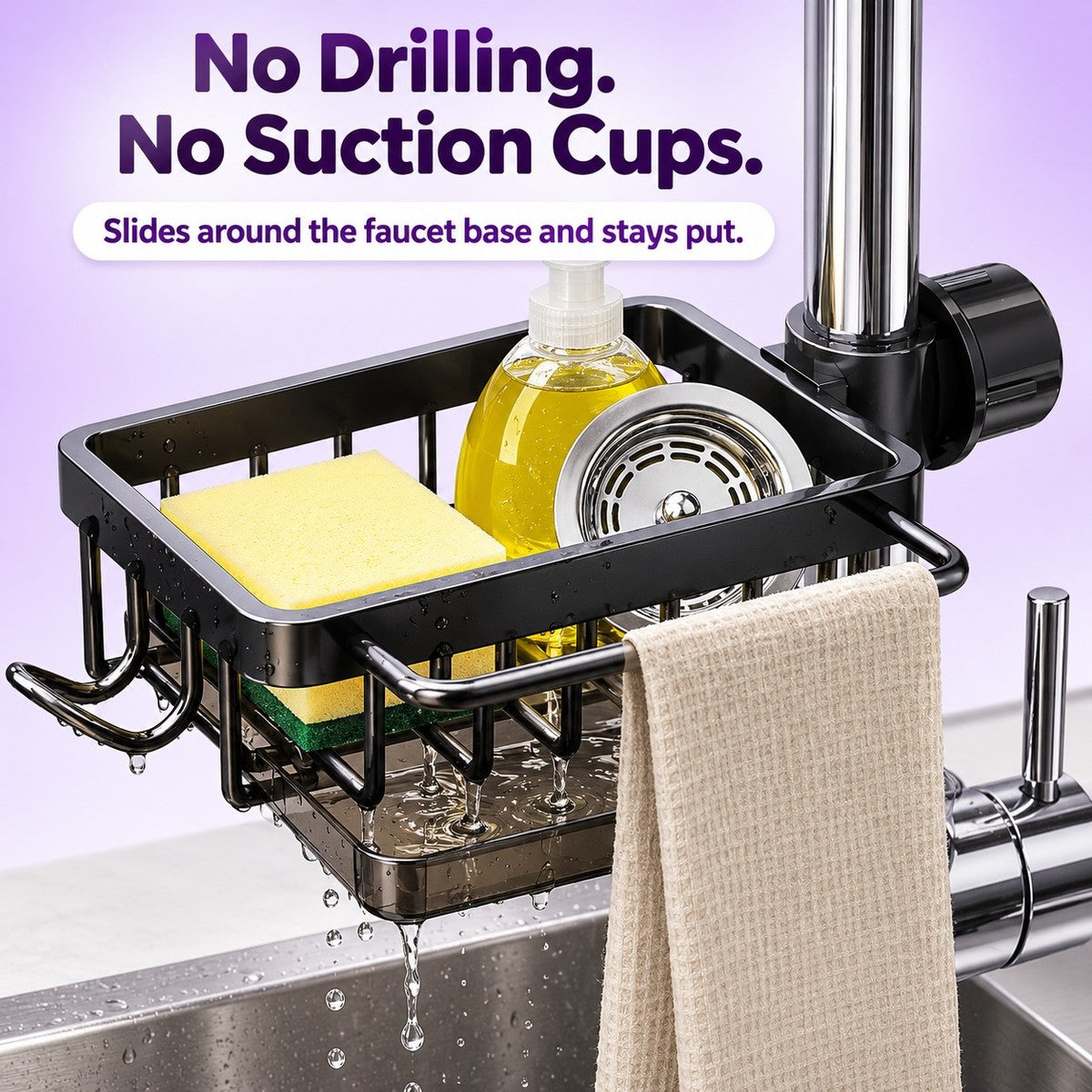 SinkMate No-Drill Faucet Caddy - feature_spot