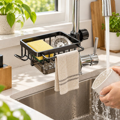 SinkMate No-Drill Faucet Caddy - lifestyle