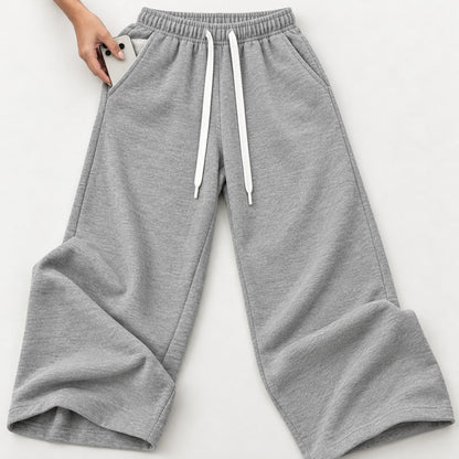 EaseFlow Wide-Leg Fleece Sweatpants - detail