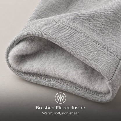 EaseFlow Wide-Leg Fleece Sweatpants - fabric_label