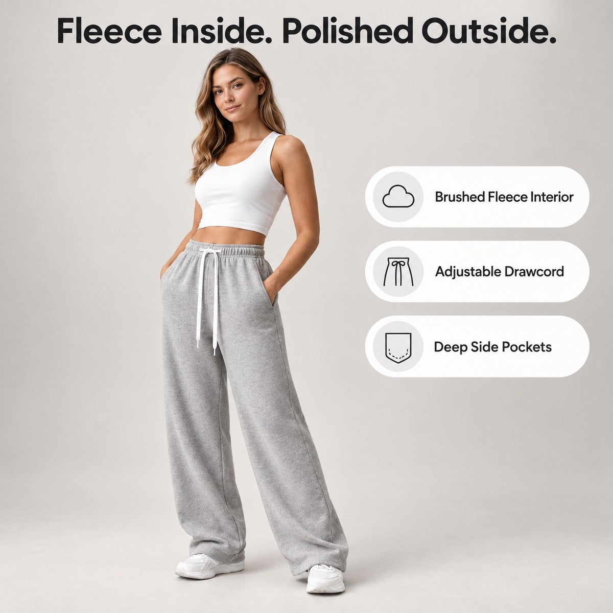 EaseFlow Wide-Leg Fleece Sweatpants - hero_info