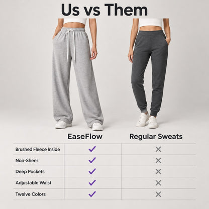 EaseFlow Wide-Leg Fleece Sweatpants - vs_them