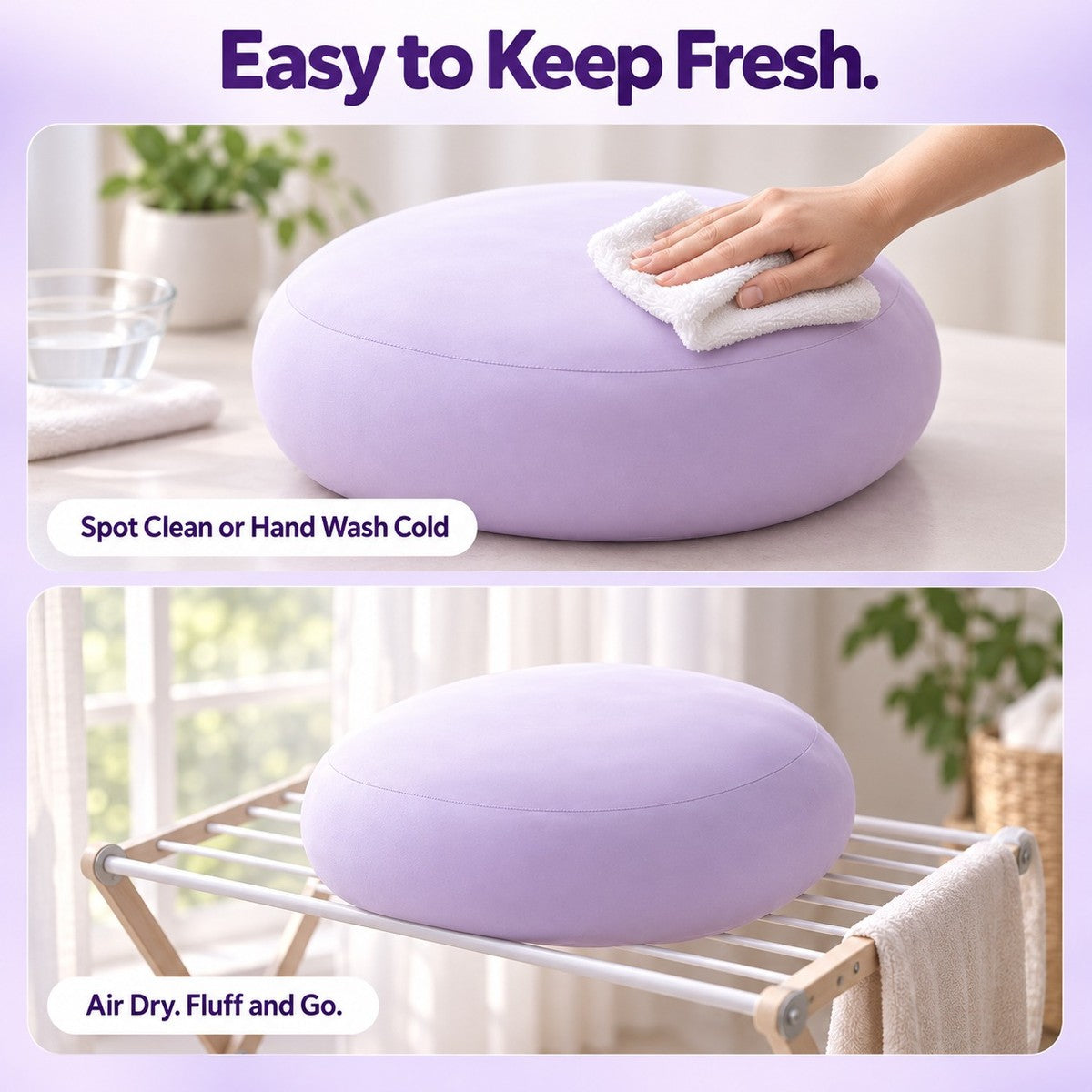 PuffCloud Ice-Silk Ball Pillow - care_steps