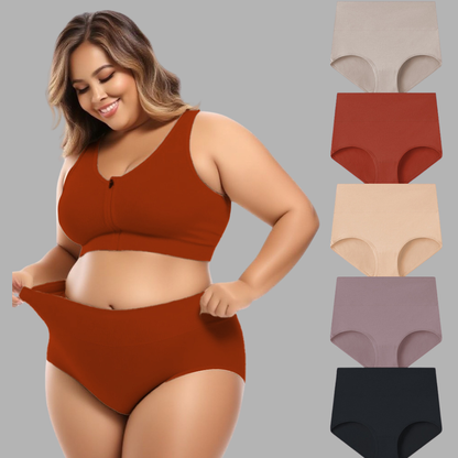 SculptSoft High-Waist Cotton Comfort Underwear (3–5 Pack)