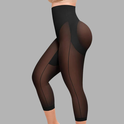 Mesh Sculpt Butt-Lifting Capri Leggings