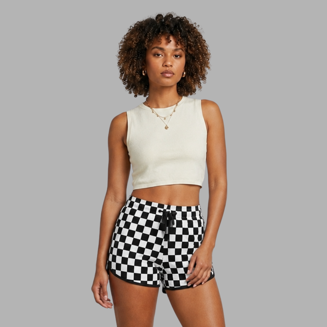 Printed Drawstring Casual Shorts