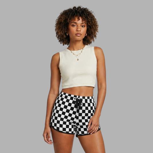 Printed Drawstring Casual Shorts