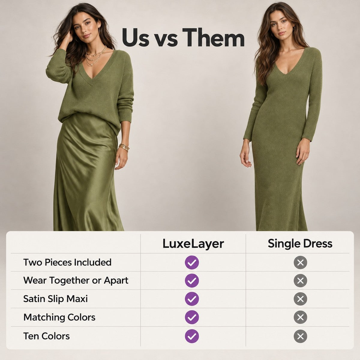 LuxeLayer Knit Sweater and Satin Slip Dress Set - vs_them