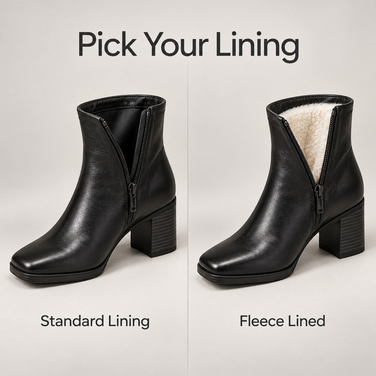 RetroStep Square-Toe Heeled Ankle Boots - fit_demo