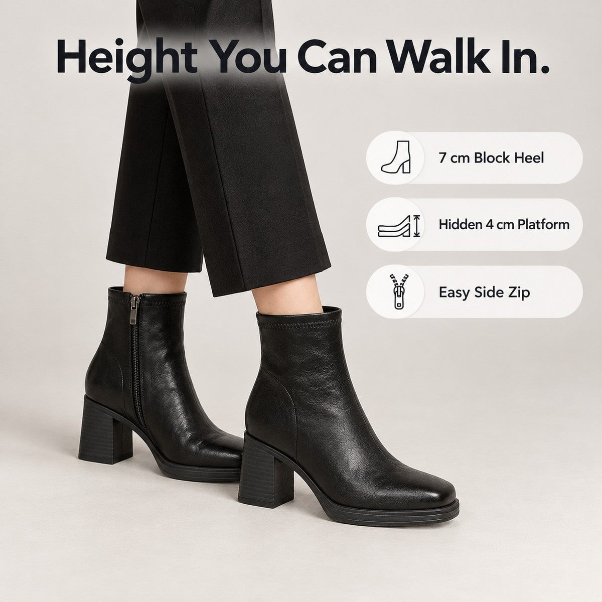RetroStep Square-Toe Heeled Ankle Boots - hero_info
