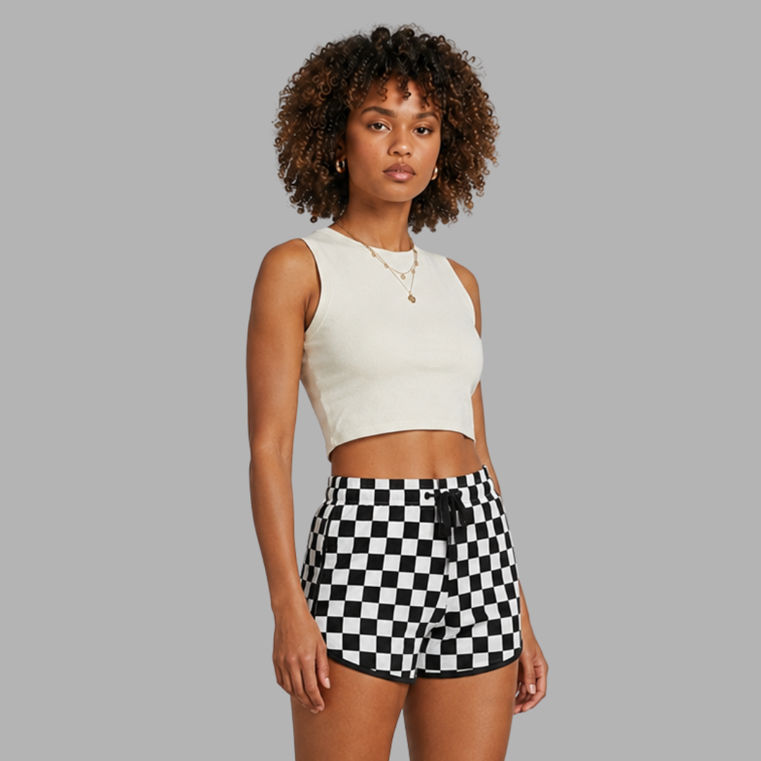 Printed Drawstring Casual Shorts