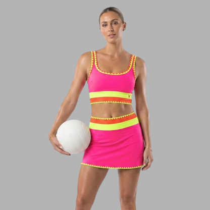 Vibrant High-Waist 3-Piece Bikini Set