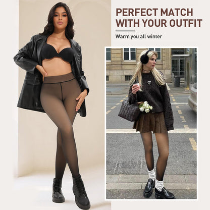 Magic Fleece Leggings Snatching Compression One Seam Fit