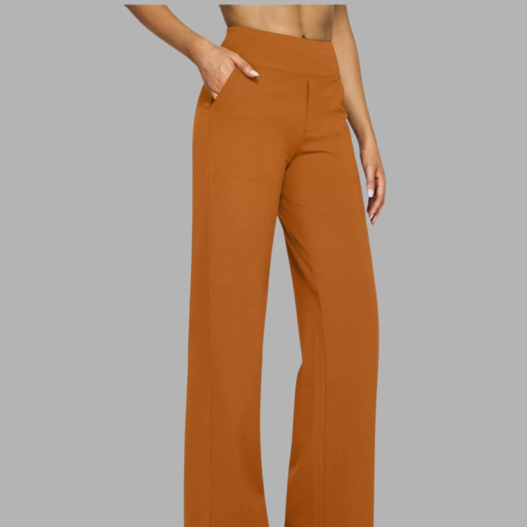 High-Waist Active Pants with Pockets