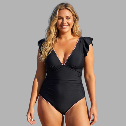 BloomSculpt V-Neck Swimsuit