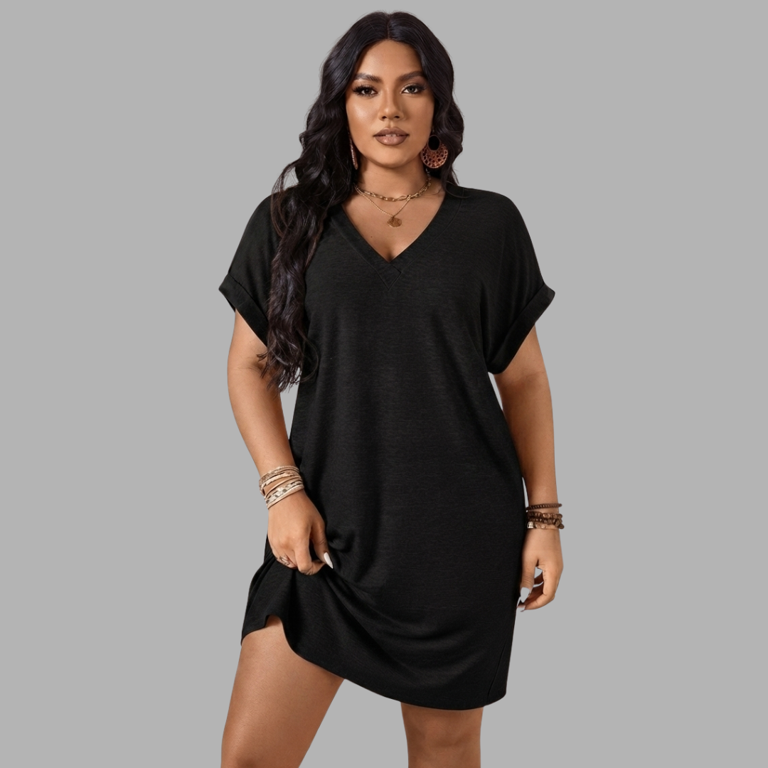 Breezy V-Neck Mini Dress