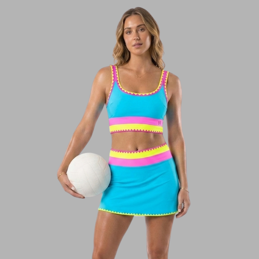 Vibrant High-Waist 3-Piece Bikini Set
