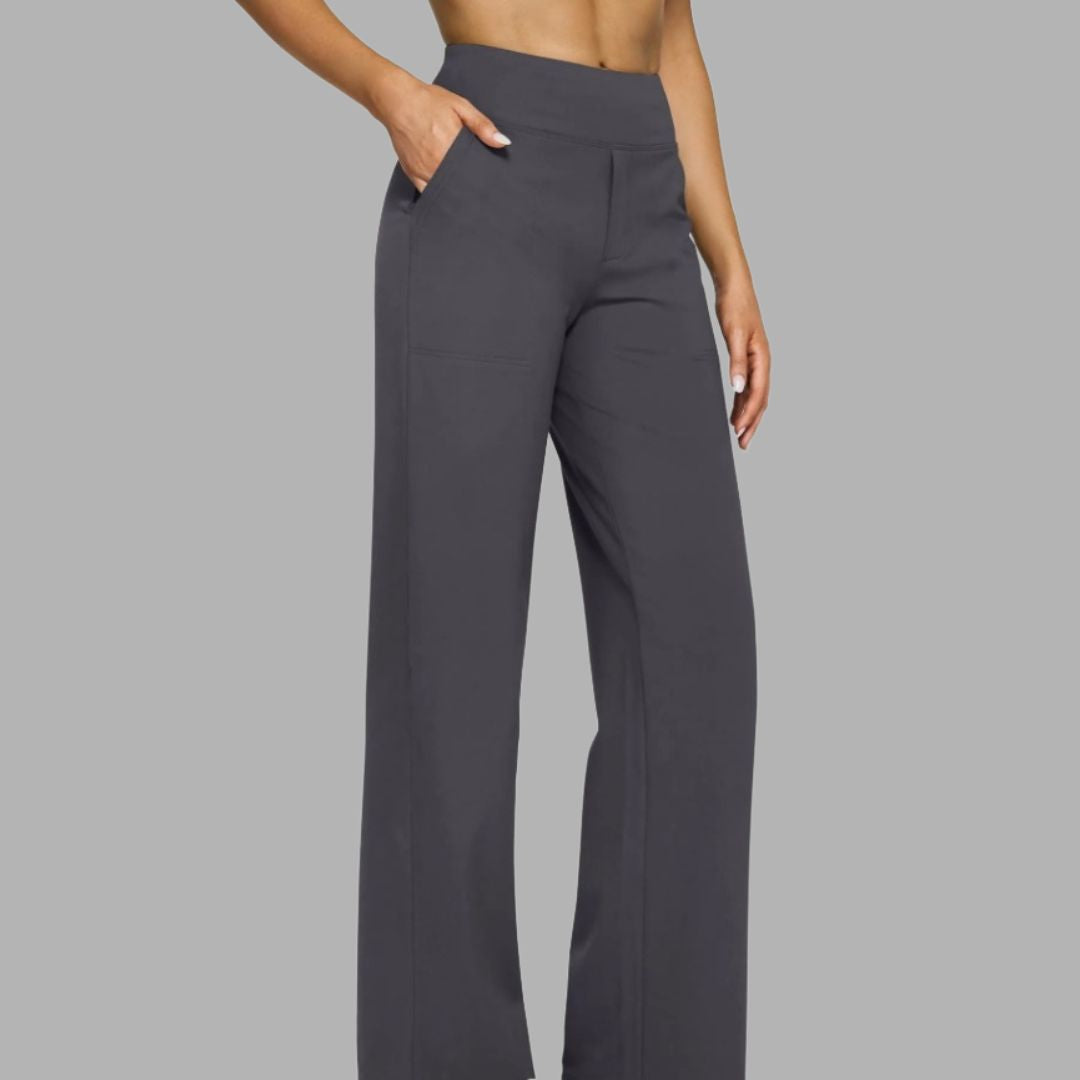 High-Waist Active Pants with Pockets