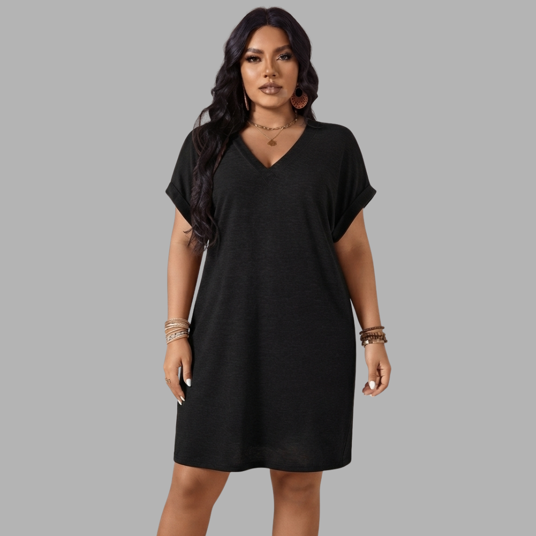 Breezy V-Neck Mini Dress
