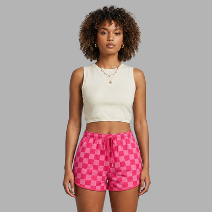 Printed Drawstring Casual Shorts