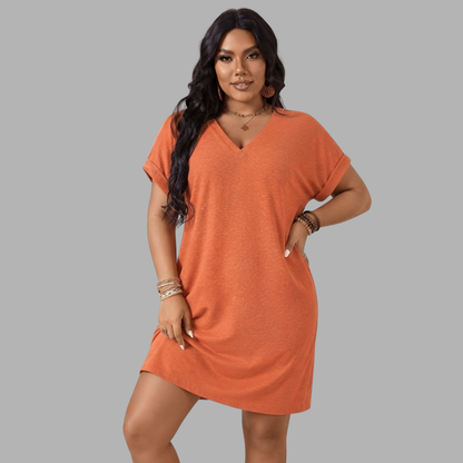 Breezy V-Neck Mini Dress