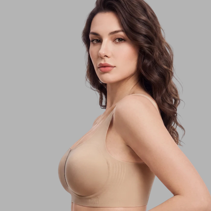 Square-Neck Seamless Support Bra