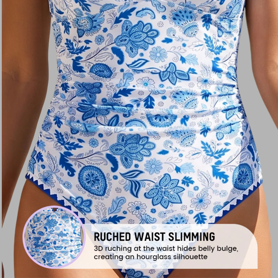 BloomSculpt V-Neck Swimsuit