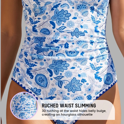 BloomSculpt V-Neck Swimsuit