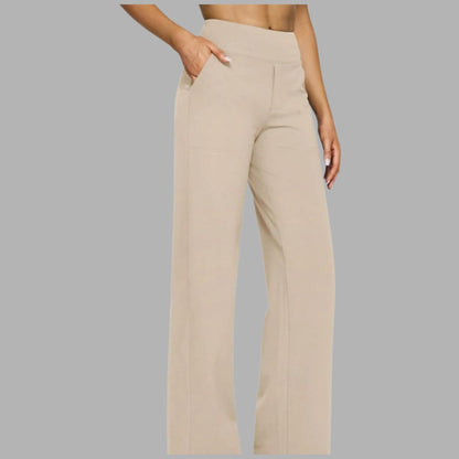 High-Waist Active Pants with Pockets