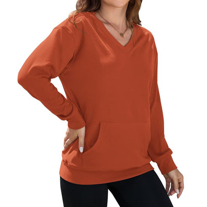 Cozy V Neck Sweatshirt