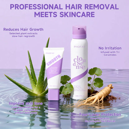 CloudSense Pain-Free Hair Removal Foam Spray & Cream