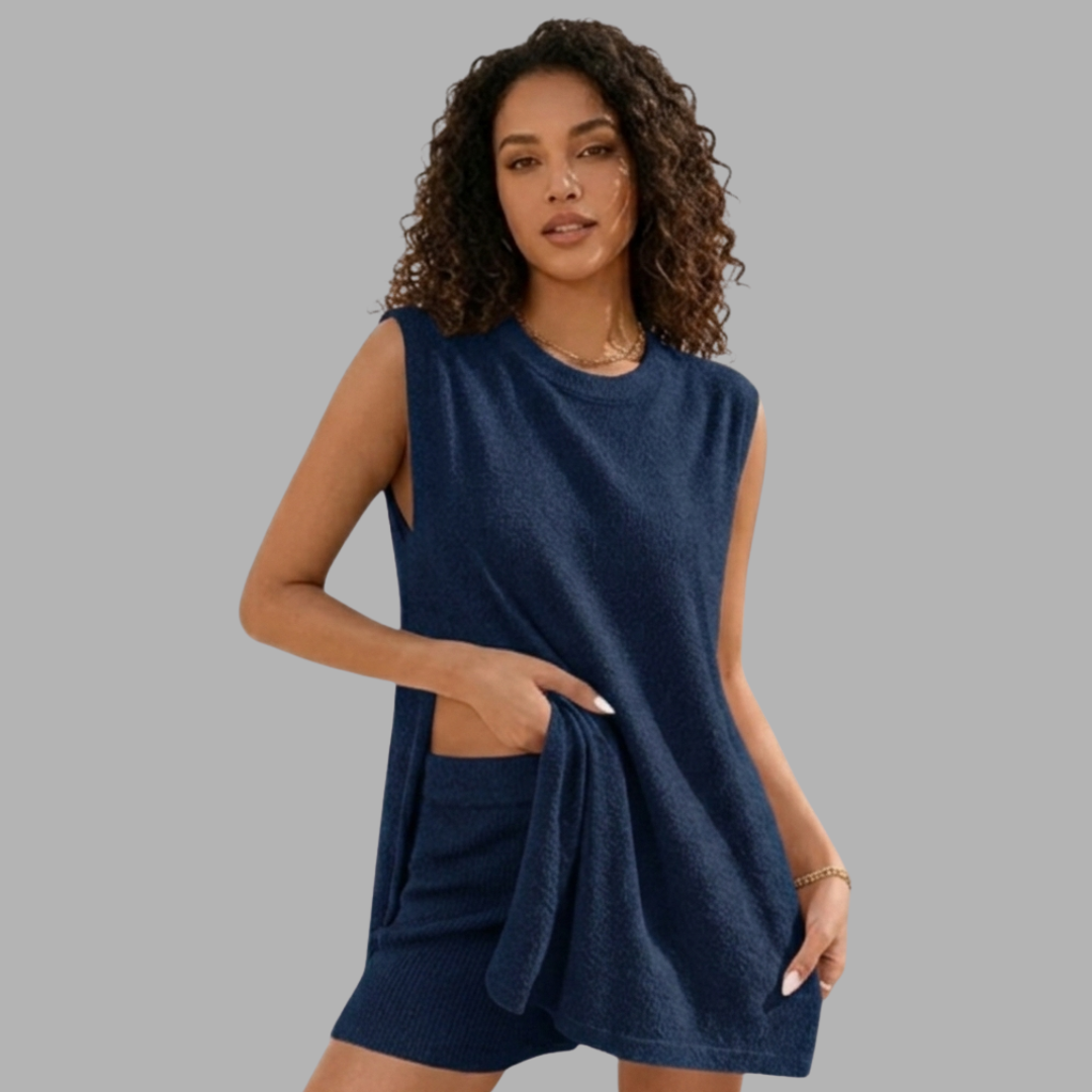 EaseKnit Sleeveless Lounge Set