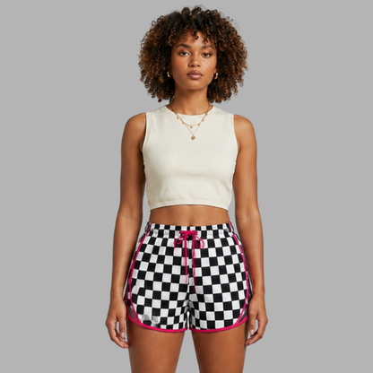 Printed Drawstring Casual Shorts