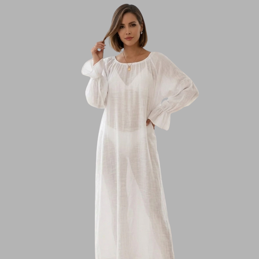 Breezy Deep-V Beach Cover-Up