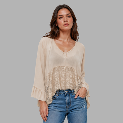 BreezeVeil Sheer Cover-Up Top