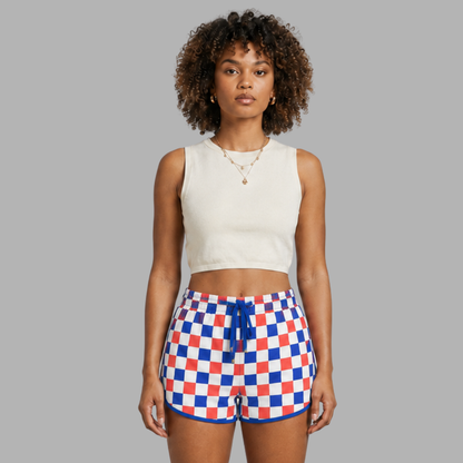 Printed Drawstring Casual Shorts