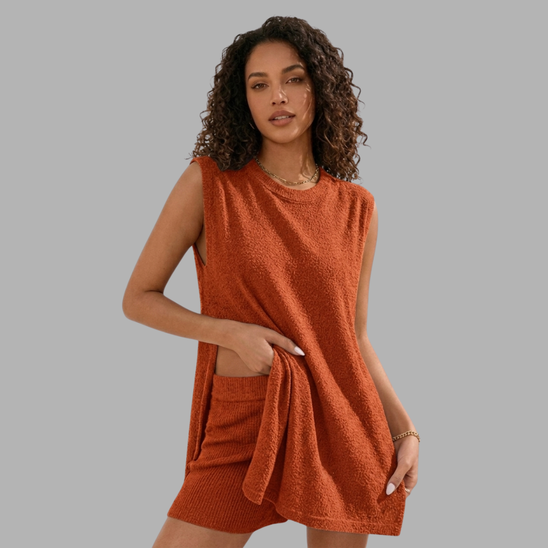 EaseKnit Sleeveless Lounge Set