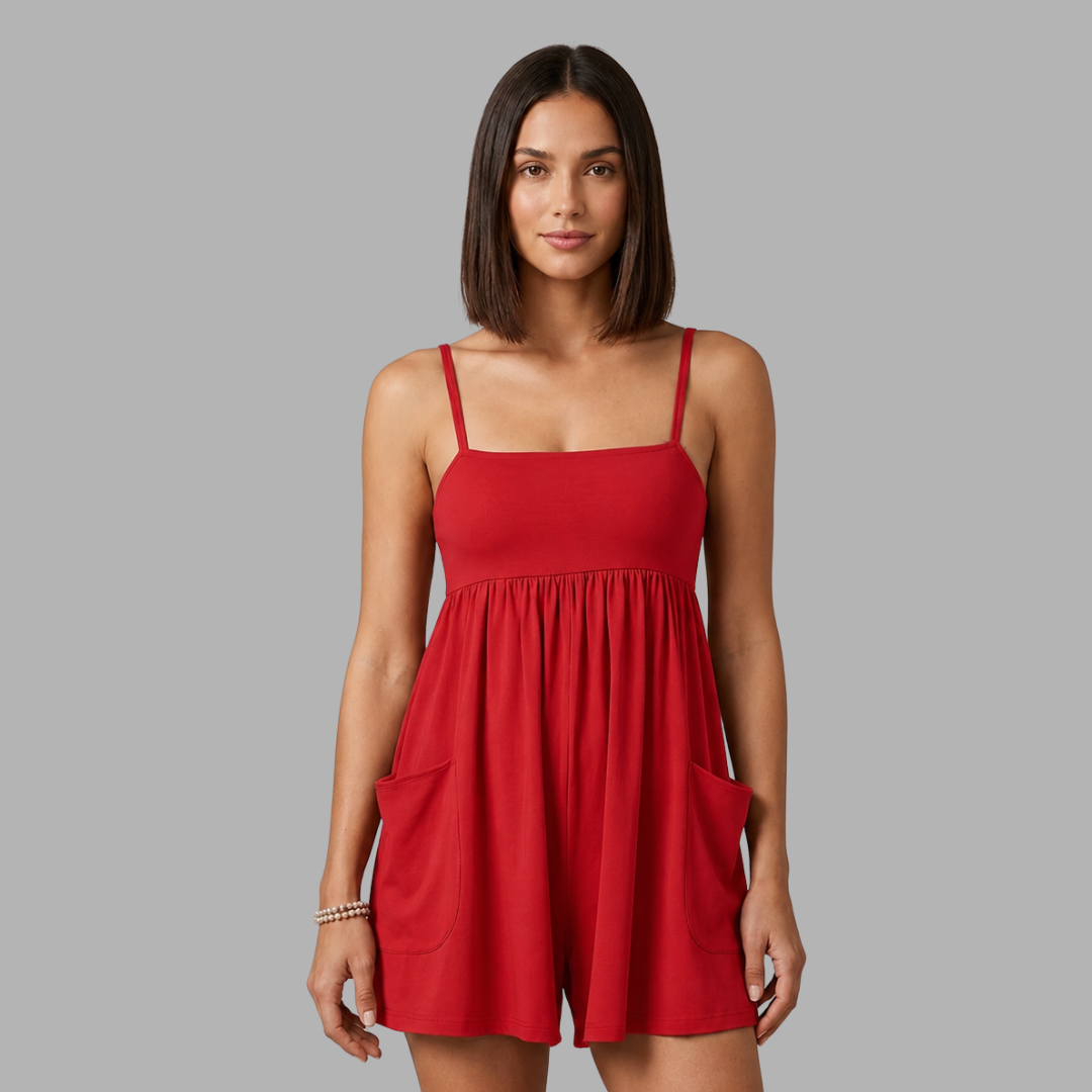 Breezy Strap Pocket Romper